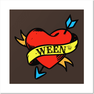 WEEN Heart Tattoo Posters and Art